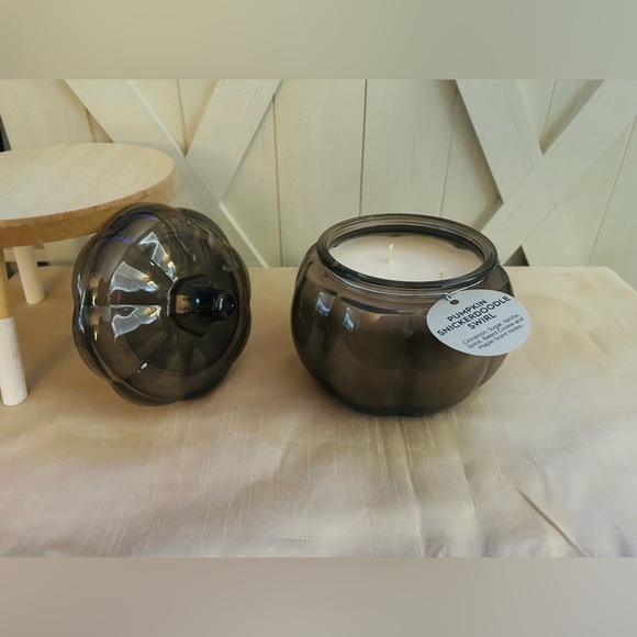 Better Homes & Gardens 3 Wick Jar Candle Pumpkin Snickerdoodle Swirl 30oz - Picture 7 of 9